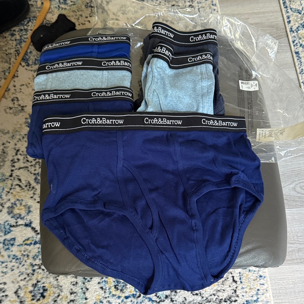 Croft & Barrow Men's Assorted Blue Briefs